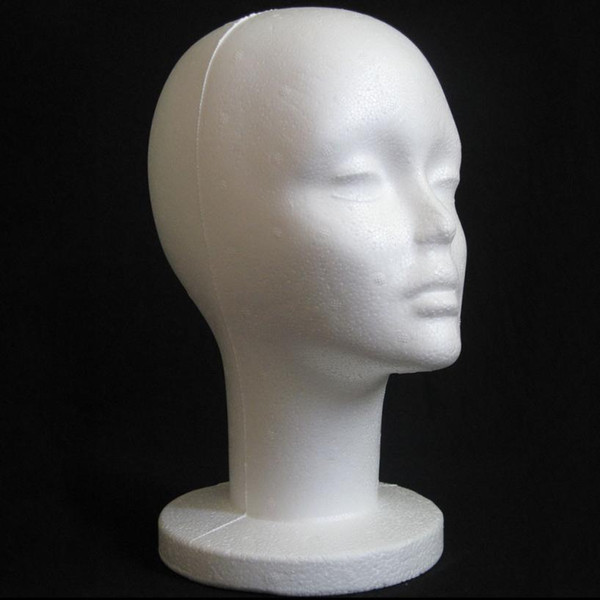 Female foam Model Head Wig Stand Mannequin Manikin Head Model Foam Wig Hair Glasses Display Levert Dropship 3MAR28