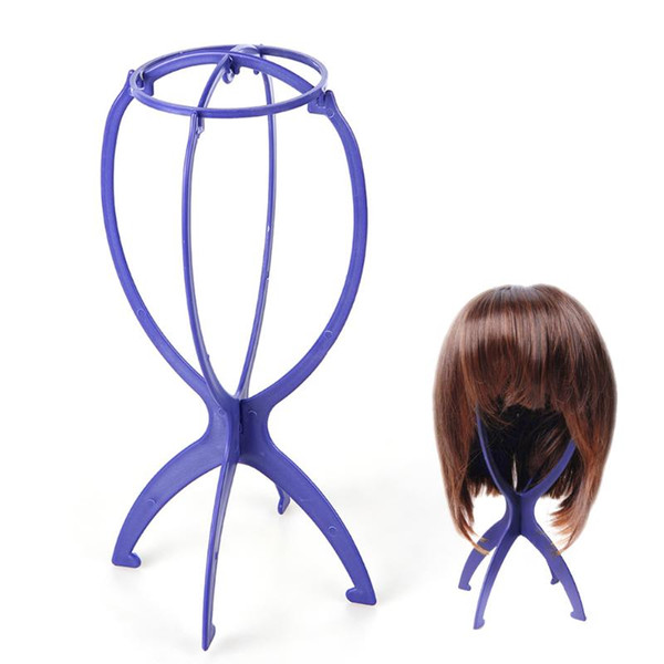 stand Adjustable Stands Plastic Holding Standing Folding Stable Salon Practice Portable Wig Hair Head Hat Cap Display Stand Tools