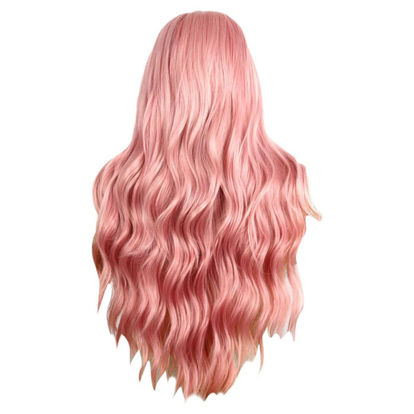 Hair Care Wig Stands Wig Rose Net Pink Long Curly Hair Head Over Female Fashionable Women Cosplay Dec28