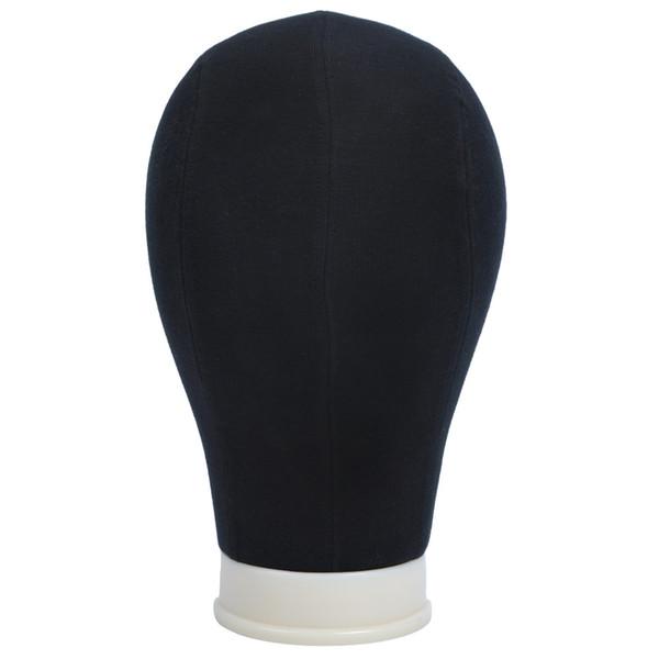 canvas block Black Poly Canvas Block Wig Making Weft/Wig Display Styling Mannequin Manikin Head Dryer 21