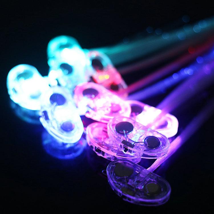 10 pcs new 2015 halloween party hanging bar flash Club took hair braid hairpin decoration light up