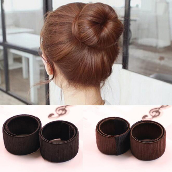 Hair Accessories Synthetic Wig Donuts Bud Head Band Ball French Twist Magic DIY Tool Bun Maker Sweet French Dish Made Hair Band