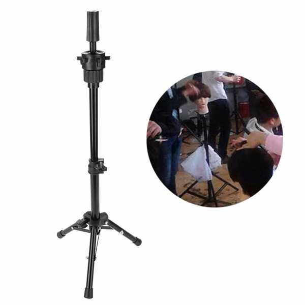 Adjustable Tripod Stand Holder Hair Wig Stand Mannequin Head Tripod Hairdressing Training Head Holder Hair Trainning Tool