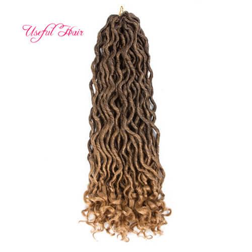 Bohemian Mambo 18inch Crochet Hair Extensions 24Strands one pcs 2X Crochet Braids Ombre Kanekalon Braiding Hair Synthetic Bulk for women