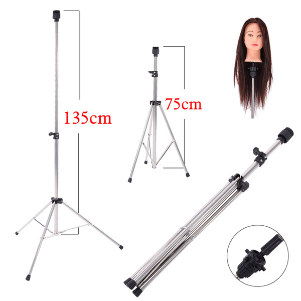 annequin head holder Aluminum Adjustable Tripod Stand Practice Hair Training Mannequin Head Holder Clamp Showed Prop Pro Salon Styling Ac...