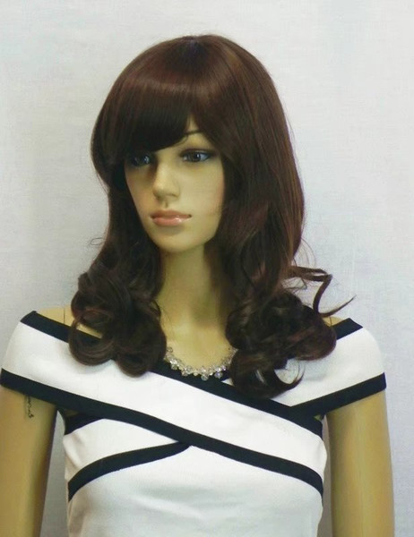 Women's Medium Straight Full white black orange color Wig Synthetic light dark blue yellow short hair Hair Cosplay Party Anime Hair Wigs