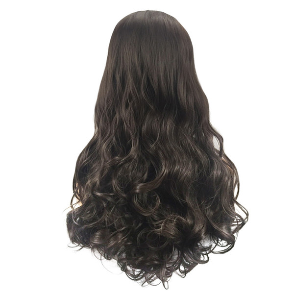 Factory price 1pc Women Fashion Lady Hairstyle Soft Synthetic Hair Long Wigs Wave Curly 65cm Wigs Stand Stocked Feb11