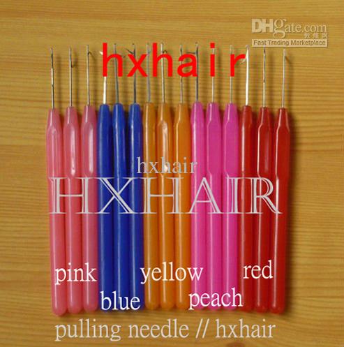 100pcs Plastic Handle Pulling Needle / Micro Rings / Loop Hair Extension Tools