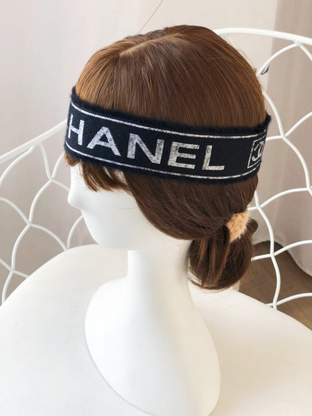 mink hair Hairband 6 color Headband For Women Solid Color Stripe Knotted Hairbands Head Band Retro Hairha