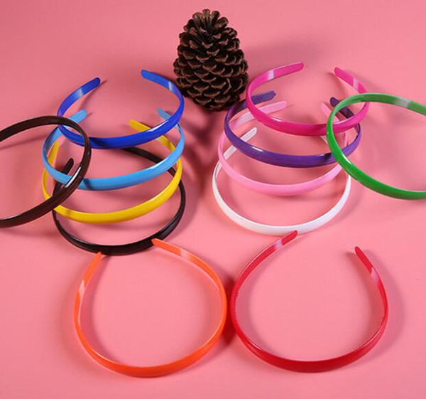 1.2CM Fashion Headband Plastic Women Headwear Hair Hoop Accessories Colorful Makeup Hairband Facial Head band