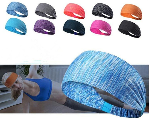 300pcs Sport Headband Under Sweat Wicking Stretchy Athletic Bandana Headscarf Yoga Headband Head Wrap X106