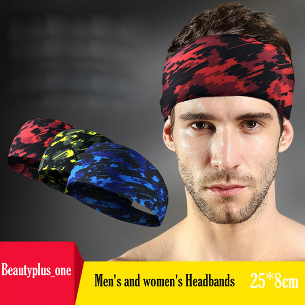 Hot Sale Sports Yoga Gym Stretch Headband Head Band Hair Band Sweat Sweatband Mens Women Head Wrap Hair AccessoriesHot Sale Camouflage Sport