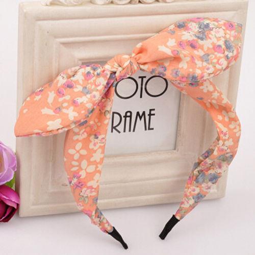 1 PCS Women Hairband Fabric Bow Knot Hair Hoop Rabbit Ears Headband for Headwear Women Hair Accessories 2017 HOT