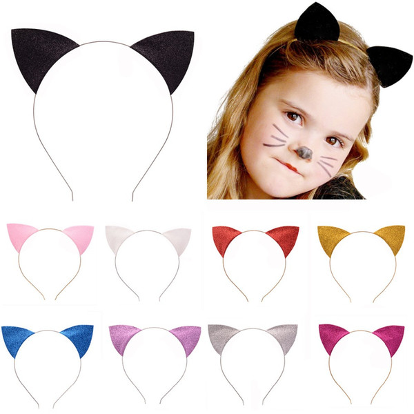 New fashion girl baby cat ears headband baby kids cat hair band headwear children hair accessories