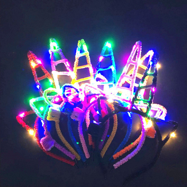 Girls Luminous Hairbands Lovely Princess Hair Band Kids Party Hair Accessories Candy Color Fast F2401