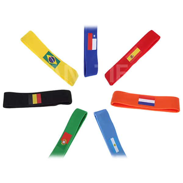 Russia World Cup Headband Football Fan Hair Band Soccer Fan Sweatband Souvenir Yoga Sport Hairband Scarf Brazil National Team