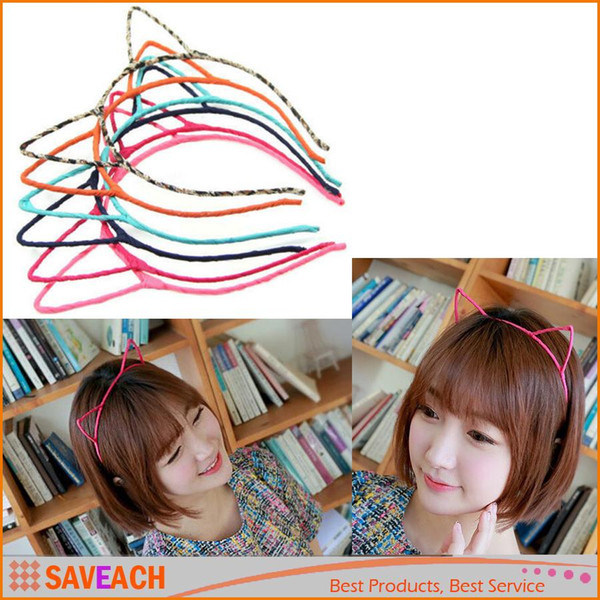 10 Colors Stylish Women Girls Cat Ears Headband Hairband Sexy Head Band Self Photo Prop Hair Band Accessories