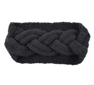 1Pcs Women Head Wrap Wide Crochet Bow Knot Turban Knitted Hairband Ear Warmer Headbands Headwrap Hair Band Accessories