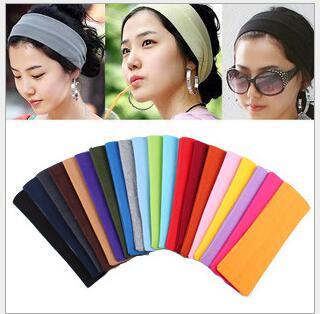 New Stretch Headband Sports Yoga hair band Sweat Head Wrap Unisex good Stretch Bandanas 1200pcs/lot