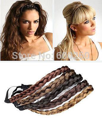 Fashion Women Girl Synthetic Hair Plaited Headband Bohemian Style Hair Band Hots 2014 New free shipping