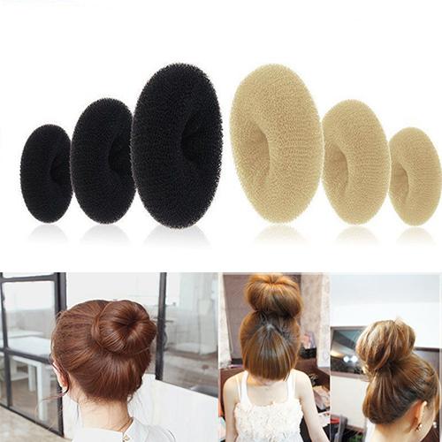 Hot Selling Hair Rubber Bands Hair Volumizing Scrunchie Donut Ring Style Bun Scrunchy Sock Poof Bump It Snooki 1000sets