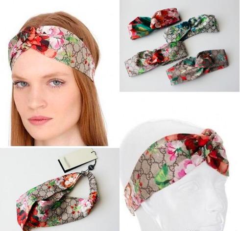 Designer 100% Silk Cross infinity Headband Fashion Luxury Brand Elastic Hair bands For Women Girl Retro Floral Bird Turban Headwraps Gifts