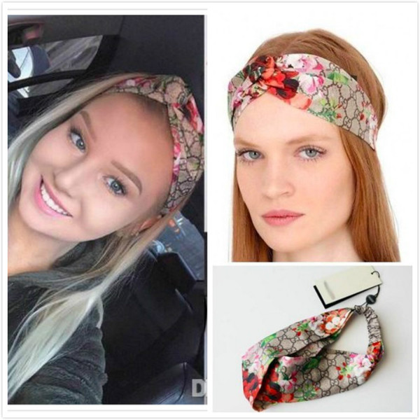 silk 100% sport headband student hairband woman and men hairband Elastic force blue red flower Hummingbird luxury brand headband