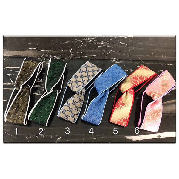 spring newest g letters headbands Women's Scarf Echarpes sport headband Elastic Headband with tags and labels