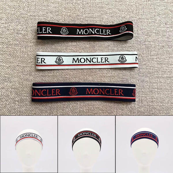 Fashion Hot Luxury Brand MON headbands Women Head Scarf Echarpes Foulards Cachecol Designer Elastic Headband Hair Bands for Men and Women