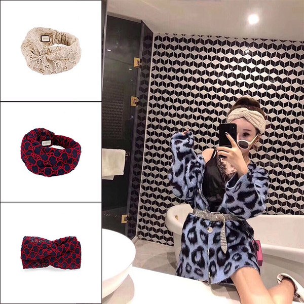 2018 Designer Lace Heaband hair bands for Women New Arrival Fashion Luxury Brand embroidery headbands Best Quality