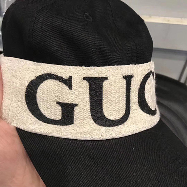 2019 Fashion Men Women Luxury BINB G LOGO Embroidery Sweethearts Vintage Style Hair Band Baseball Cap Love Black Red Hat Headband