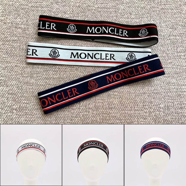 Fashion Luxury Brand MON headbands Women Head Scarf Echarpes Foulards Cachecol Designer Elastic Headband Hair Bands for Men and Women