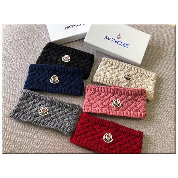 Designer wool Cross Fashion Headband HOT MON Headbands Luxury Brand Elastic 6 colors Turban Hairband For Women Girl Retro Headwraps Gifts