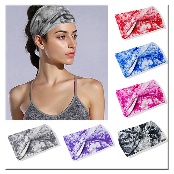 Tie Dye BOHO Wide Cotton Stretch Women Headband Fascinator Hair Accessories Turban Headwear Bandage Hair Bands Bandana Headpiece