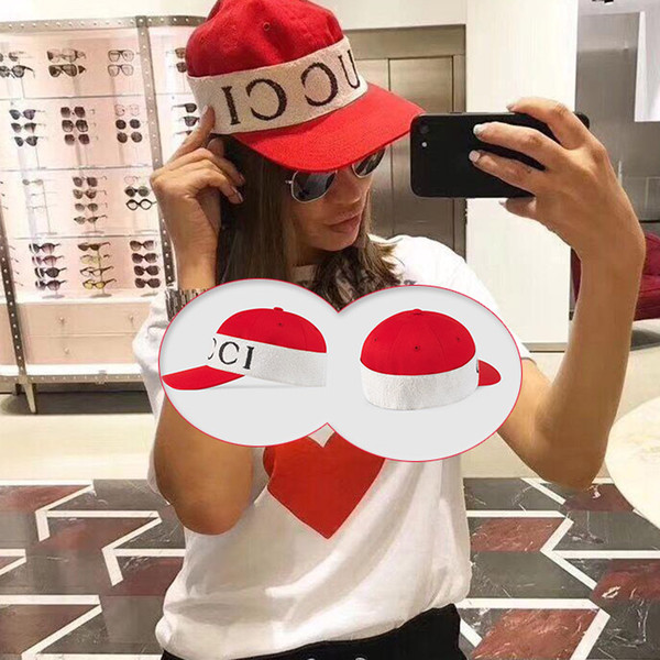 Fashion Men Women Luxury BINB G LOGO Embroidery
8000
 Sweethearts Vintage Style Hair Band Baseball Cap Love Black Red Hat Headband