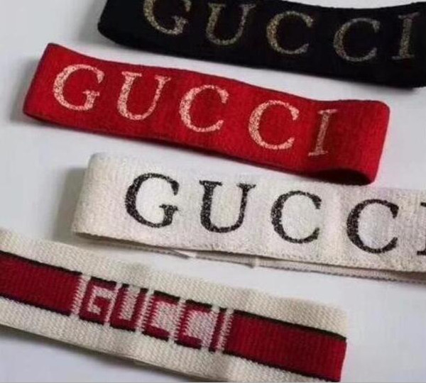 Designers Elastic Headband for Women and Men Best Quality Brand Greed and Red Striped Hair bands scarf Fashion Head Scarf Girls