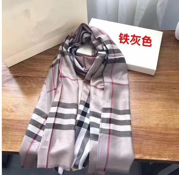 Luxury Winter Cashmere Scarf Pashmina For Women Brand Designer Mens warm Plaid Scarf Fashion Women imitate Cashmere Wool Scarves 180x70