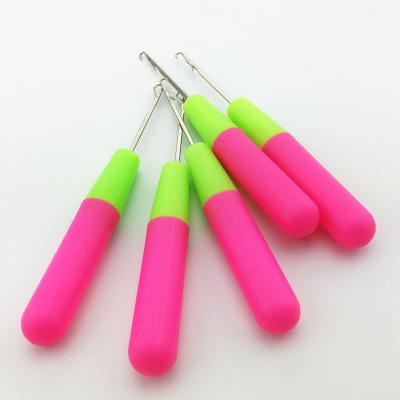 OLD STREET 3pcs Plastic Handle Latch Crochet Hook Hair Weave Needle wigs Knitting Extensions styling tools Carpets Making Repair Craft