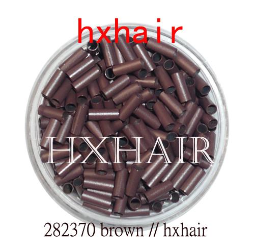 5000pcs 2.8mm Copper Tube Micro Rings / Links Beads / Black D-Brown Brown L-Brown Blonde