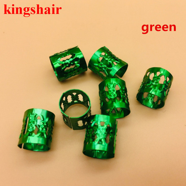 100Pcs/Pack adjustable Golden Plated Kids women Box hair dread Braids dreadlock Beads cuffs clips Micro Ring Accessories