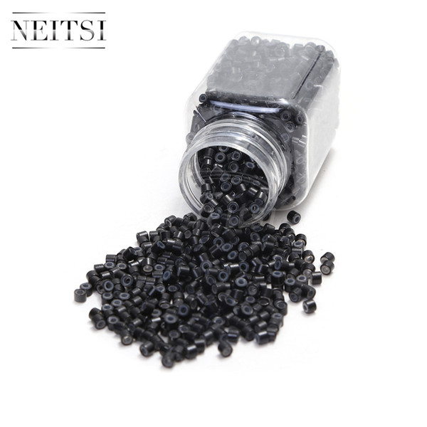 New Arrival High Quality 4mm Silicone Micro Rings Tubes Beads for DIY I Tip Bonded Hair Extension