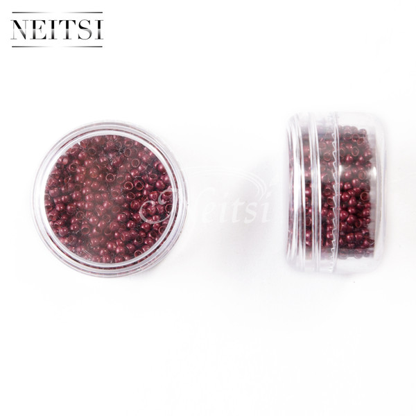 Wholsale Price Neitsi 1000pcs/pack Nano Rings Beads For DIY Nano Tip Remy Hair Extensions 6Colors to choose