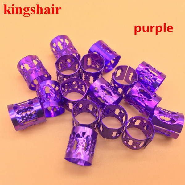 100pcs/lot Golden/Silver hair braid dread dreadlock beads adjustable cuffs clips Micro Ring Bead DIY Accessories