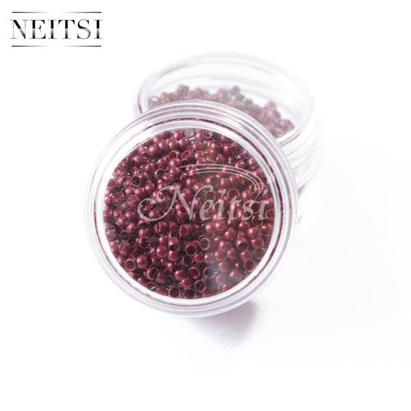 Wholsale Price Neitsi 1500pcs/pack 3.0mm Nano Rings Beads For DIY Nano Tip Remy Hair Extensions 6Colors to choose