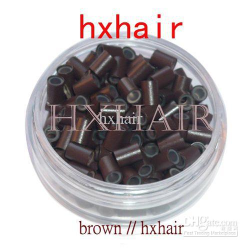 2000pcs 4.5mm With Silicone Copper Tube / Micro Rings Links Beads / I-Tip Hair Extension Tools