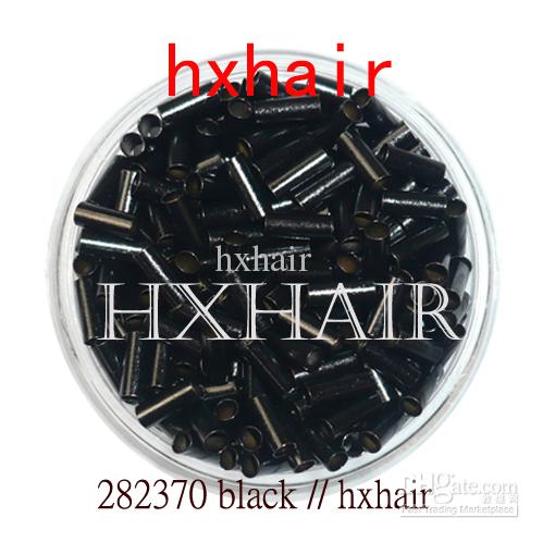 1000pcs 2.8mm Copper Tube Micro Rings / Links Beads / Black D-Brown Brown L-Brown Blonde