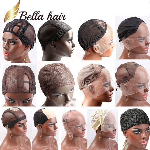 Bella Hair Professional Lace Caps for Making Wig Different Types Lace Color Black/Brown/Blonde Size L/M/S