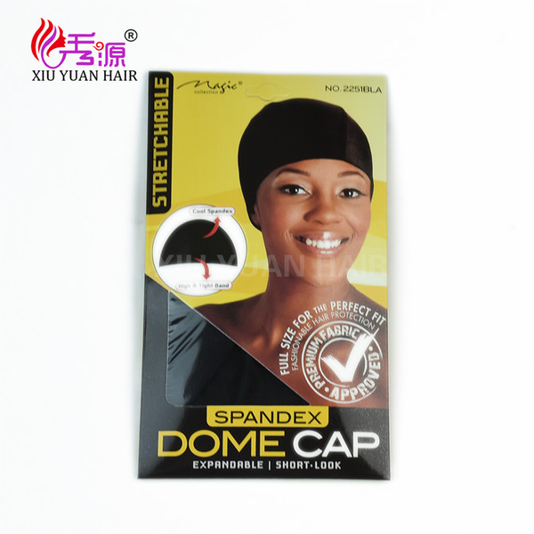 Spandex Dome Cap With Very Good Elasticity For Caps Black Weave Cap For Making Wigs Spandex Net Elastic Dome Wig Cap