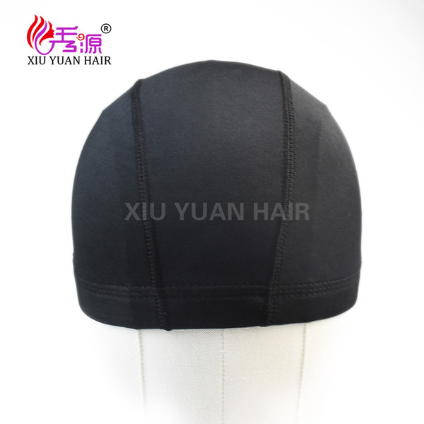 Xiuyuan Spandex Dome Cap With Very Good Elasticity For Caps Black Weave Cap Invisible Hair Making Wigs Spandex Net Elastic Dome Wig Cap