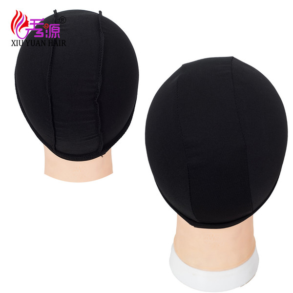 Xiuyuan Spandex Dome Cap For Wig Caps Black Cap Glueless Hair Net Wig Liner Free Shipping